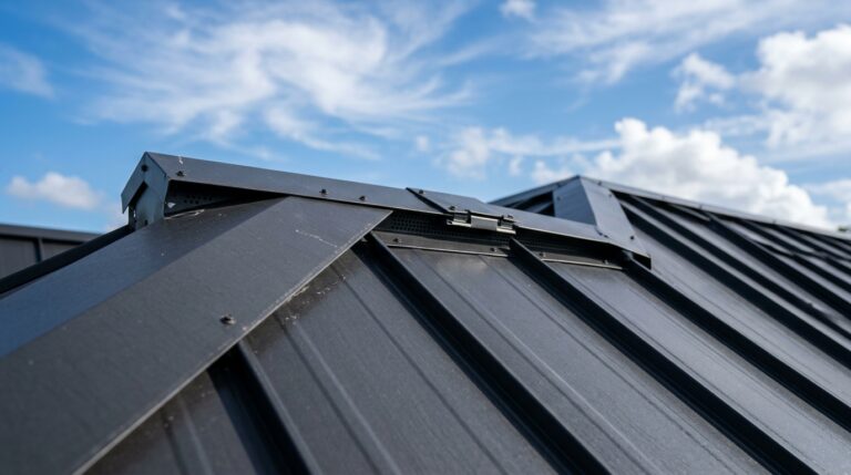 Modern Standing Seam Metal Roof Installation