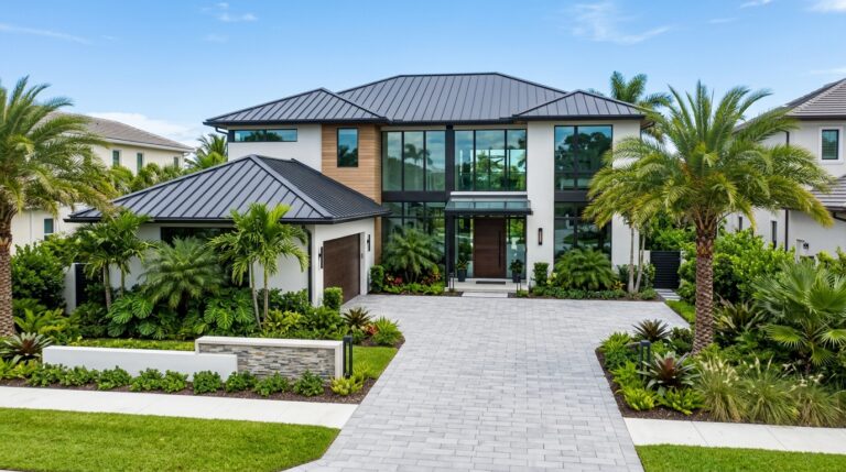 Modern Standing Seam Metal Roof Installation