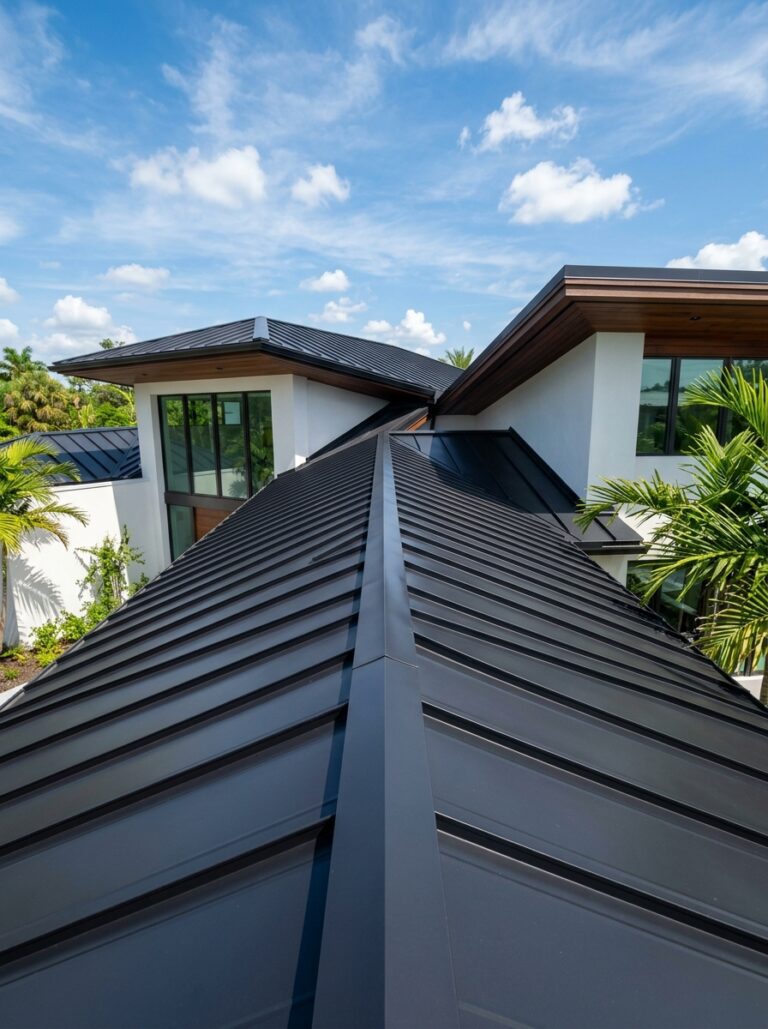 Luxury Standing Seam Aluminum Roof Replacement